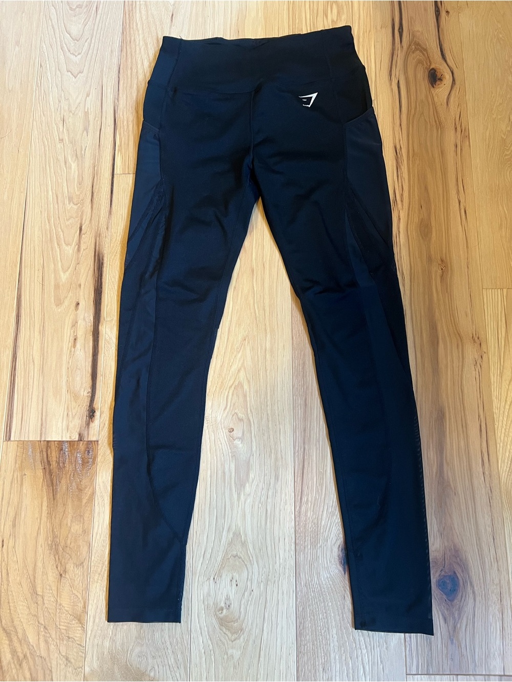 Gymshark Black High-Waisted Mesh Leggings